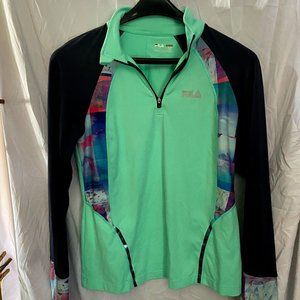 Fila 3/4 Zip Running Pullover Size L